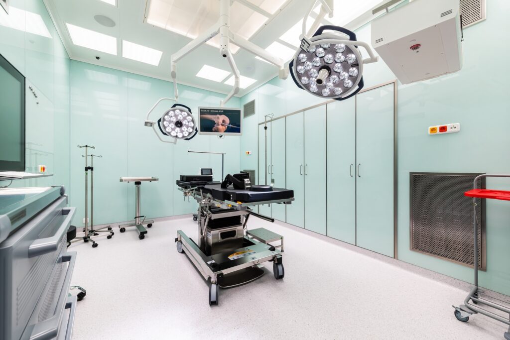 Superaseptické operační sály ortopedické kliniky Movela v Liberci