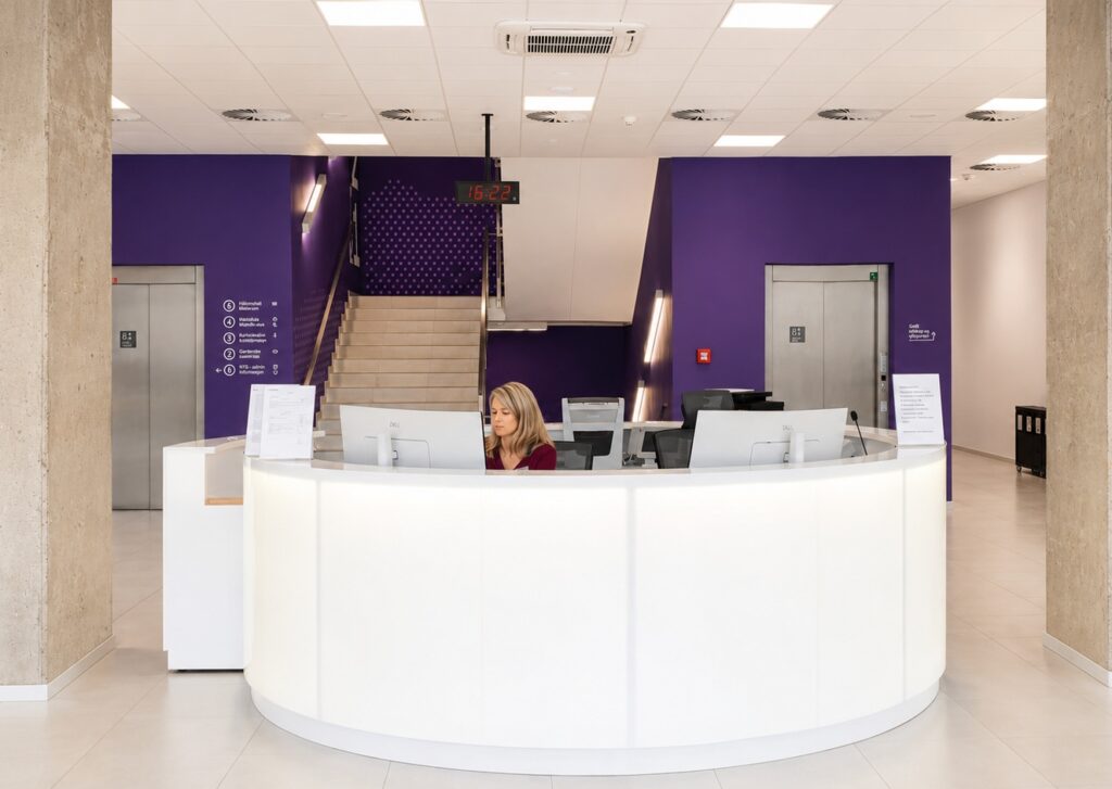 Recepce kliniky Movela v Liberci